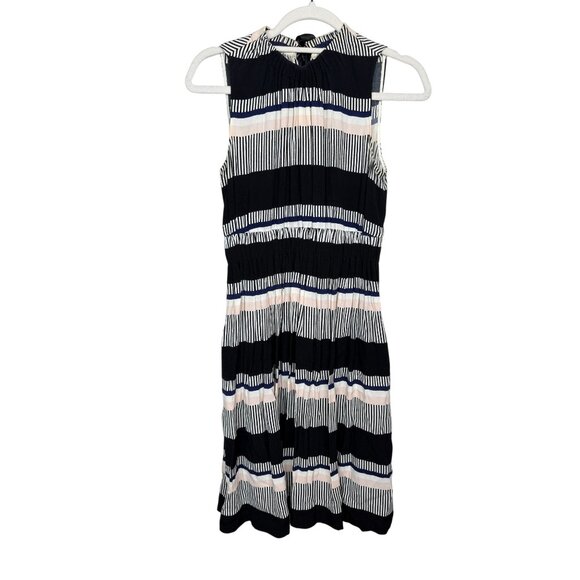 Kate Spade Sleeveless Stripe Tie Back Pocket Dress Size 2 - Picture 1 of 11
